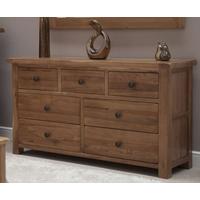 Homestyle GB Rustic Oak Chest of Drawer - 7 Drawer Multi