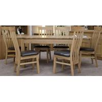 Homestyle GB Milano Oak Dining Set - Extending with 6 Lucia Chairs