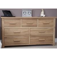 homestyle gb opus oak chest of drawer 7 drawer multi