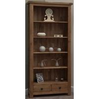 homestyle gb rustic oak bookcase large