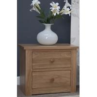 homestyle gb torino oak bedside cabinet 2 drawer wide