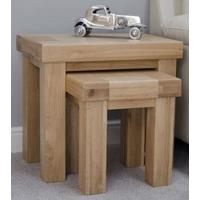 Homestyle GB Bordeaux Oak Nest of Tables