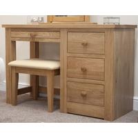 Homestyle GB Torino Oak Dressing Table and Stool