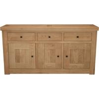 Homestyle GB Bordeaux Oak Sideboard - 3 Door 3 Drawer