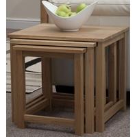 Homestyle GB Lyon Oak Nest of Tables