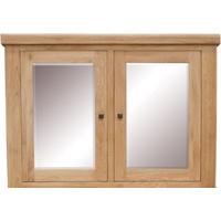 Homestyle GB Bordeaux Oak Hutch - Glazed Top