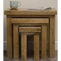 Homestyle GB Deluxe Oak Nest of Table