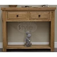 homestyle gb deluxe oak hall table