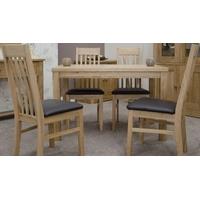 Homestyle GB Elegance Oak Dining Set - Medium with 4 Sophia Chairs