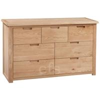 homestyle gb moderna oak chest of drawer 7 drawer