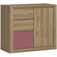 Hobby Oak Melamine Violet Cabinet - Tall 1 Door 3 Drawer