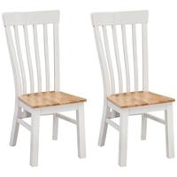 homestyle gb cotswold painted solid seat dining chair pair