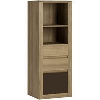 Hobby Oak Melamine Dark Brown Unit - 3 Narrow Drawer