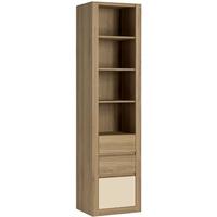 Hobby Oak Melamine Vanila Bookcase - Tall 3 Drawer