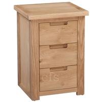 homestyle gb moderna oak bedside cabinet 3 drawer