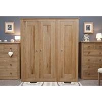 homestyle gb torino oak wardrobe triple