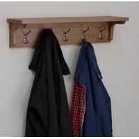 Homestyle GB Rustic Oak Coat Rack Holder