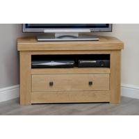 homestyle gb bordeaux oak tv cabinet corner