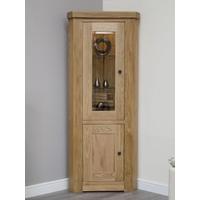 homestyle gb bordeaux oak display unit corner