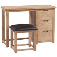 Homestyle GB Moderna Oak Dressing Table and Stool