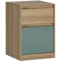 hobby oak melamine turquoise chest of drawer 2 drawer