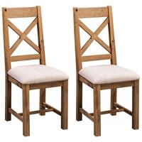 Homestyle GB Aztec Oak Dining Chair (Pair)