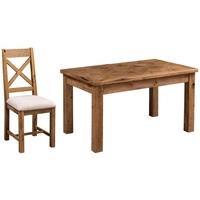 Homestyle GB Aztec Oak Dining Set - with 6 Chairs