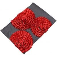 Hot Chilli Red Satin Sunburst Placemat (SS14) (Set of 10)