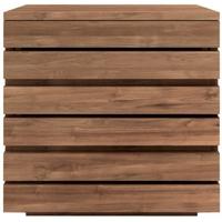 Horizon Teak 3 Drawer Bedside Cabinet