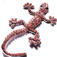 House Lizard Diamond Metal Car Sticker Crystal Diamond