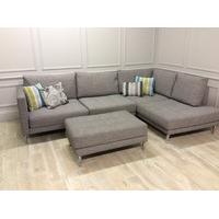 Hollie 3 Seater + Chaise Longue RHF (MBX1 + RH2) + Small Footstool