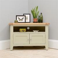 Houghton French Grey Corner TV Stand - up to 42\