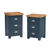 Hoxton Blue Bedside Set