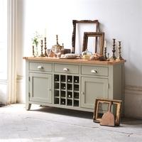 houghton french grey sideboard with wine rack