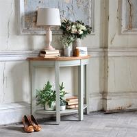 Houghton French Grey Curved Console Table