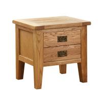 Hoxton Solid Oak 1 Drawer Lamp Table