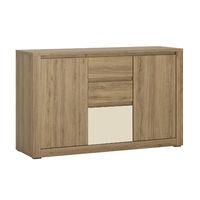 Hobby 2 Door 3 Drawer Wide Storage Chest Vanilla