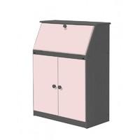 Hobby Graphite Desk with Pink