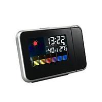 Household projection alarm clock with temperature and humidity display