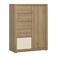 Hobby 1 Door 5 Drawer Cabinet Vanilla