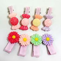Hot sell fashion cute pet grooming dogs and cats wearing plastic hairpin hairpin variety of colors randomly send