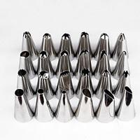 Hot 24 Pcs Icing Piping Nozzles Pastry Tips Cake Sugarcraft Decorating Tool(with the Converter)
