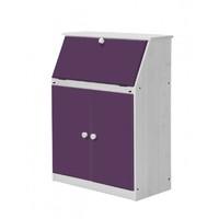 hobby white desk with lilac