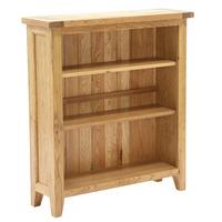 hoxton solid oak 2 shelf bookcase