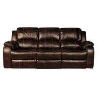 Holbrook 3 Seater Recliner Sofa In Brown Faux Leather