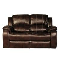 Holbrook Recliner 2 Seater Sofa In Brown Faux Leather