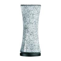 Hour Glass White Black Mosaic Table Lamp