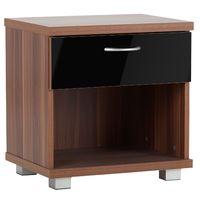 Hollywood 1 Drawer Bedside Cabinet