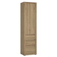 Hobby Tall 1 Door 3 Drawer Storage Cabinet Natural