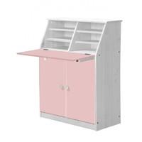 hobby white desk with pink